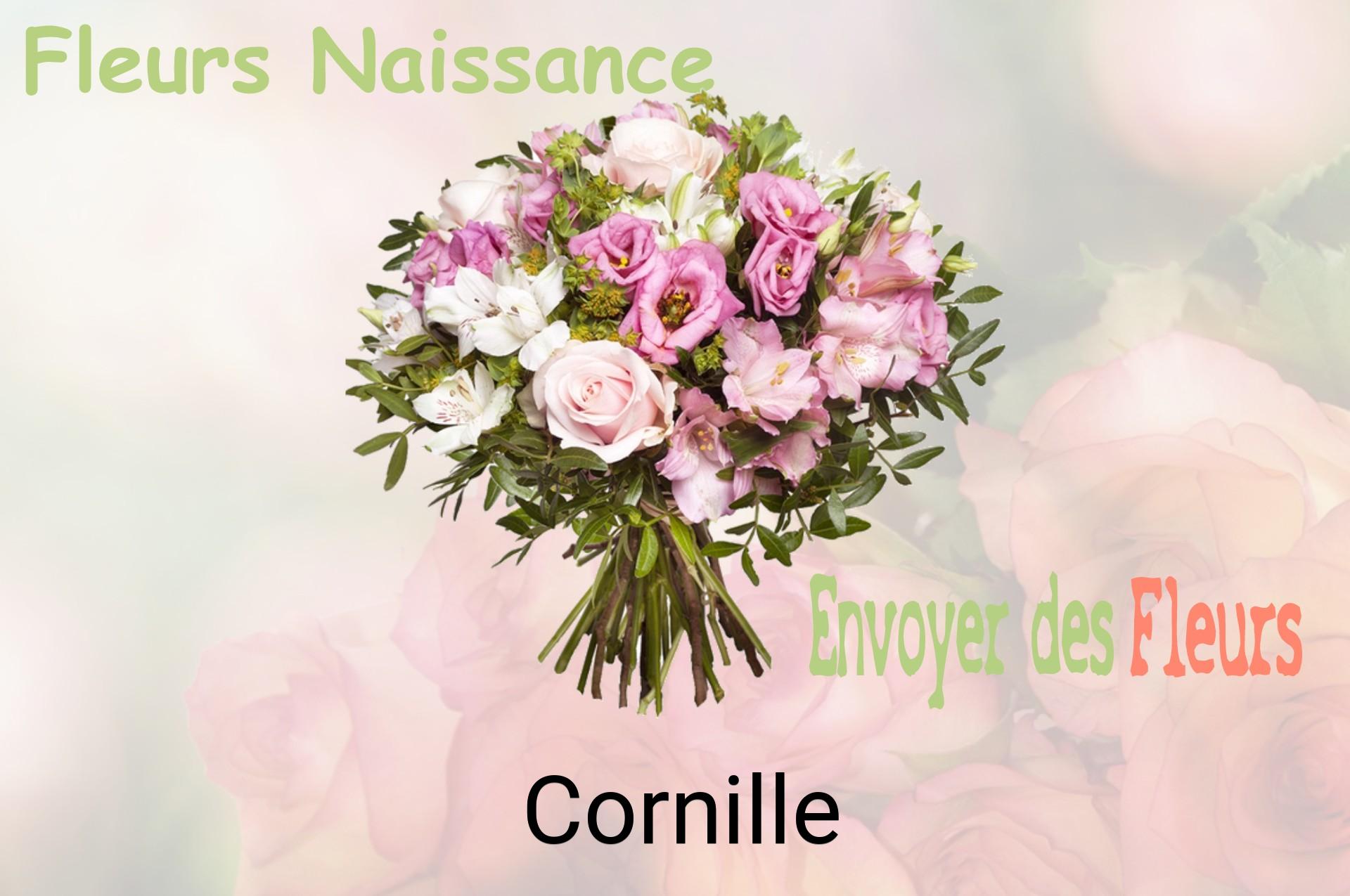 Bouquet de fleurs de naissance livré à Cornille
